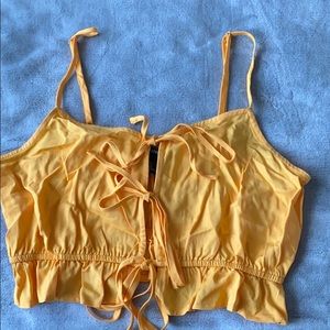 Yellow Crop top